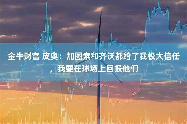 金牛财富 皮奥：加图索和齐沃都给了我极大信任，我要在球场上回报他们