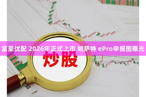 富豪优配 2026年正式上市 帕萨特 ePro申报图曝光